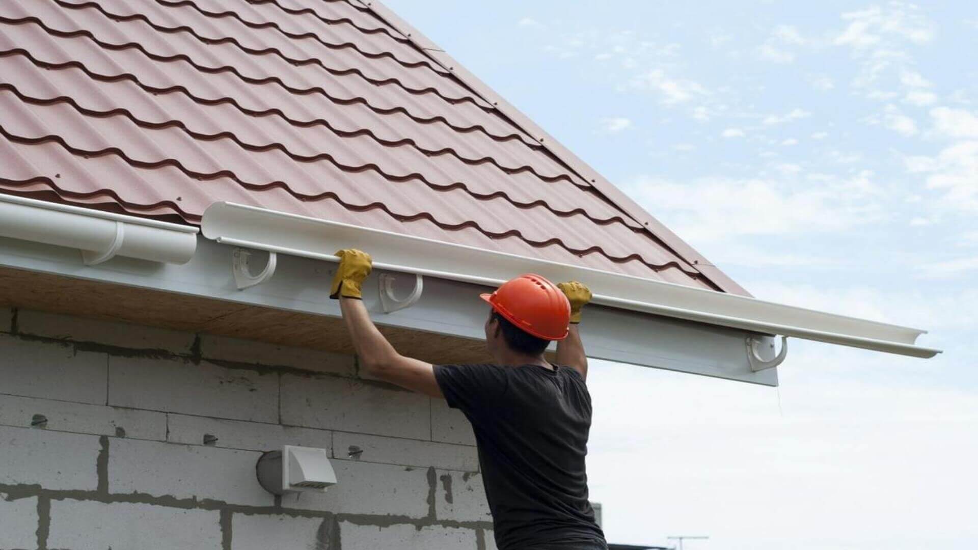 Installed gutter system