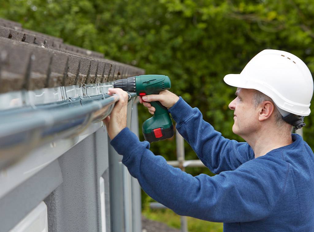 Gutter replacement work